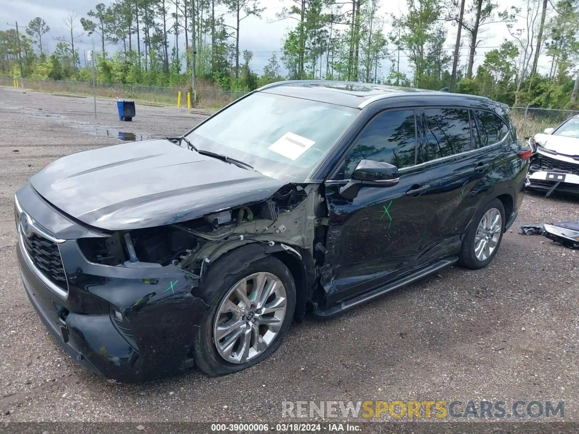 2 Photograph of a damaged car 5TDYARAH9NS514166 TOYOTA HIGHLANDER 2022