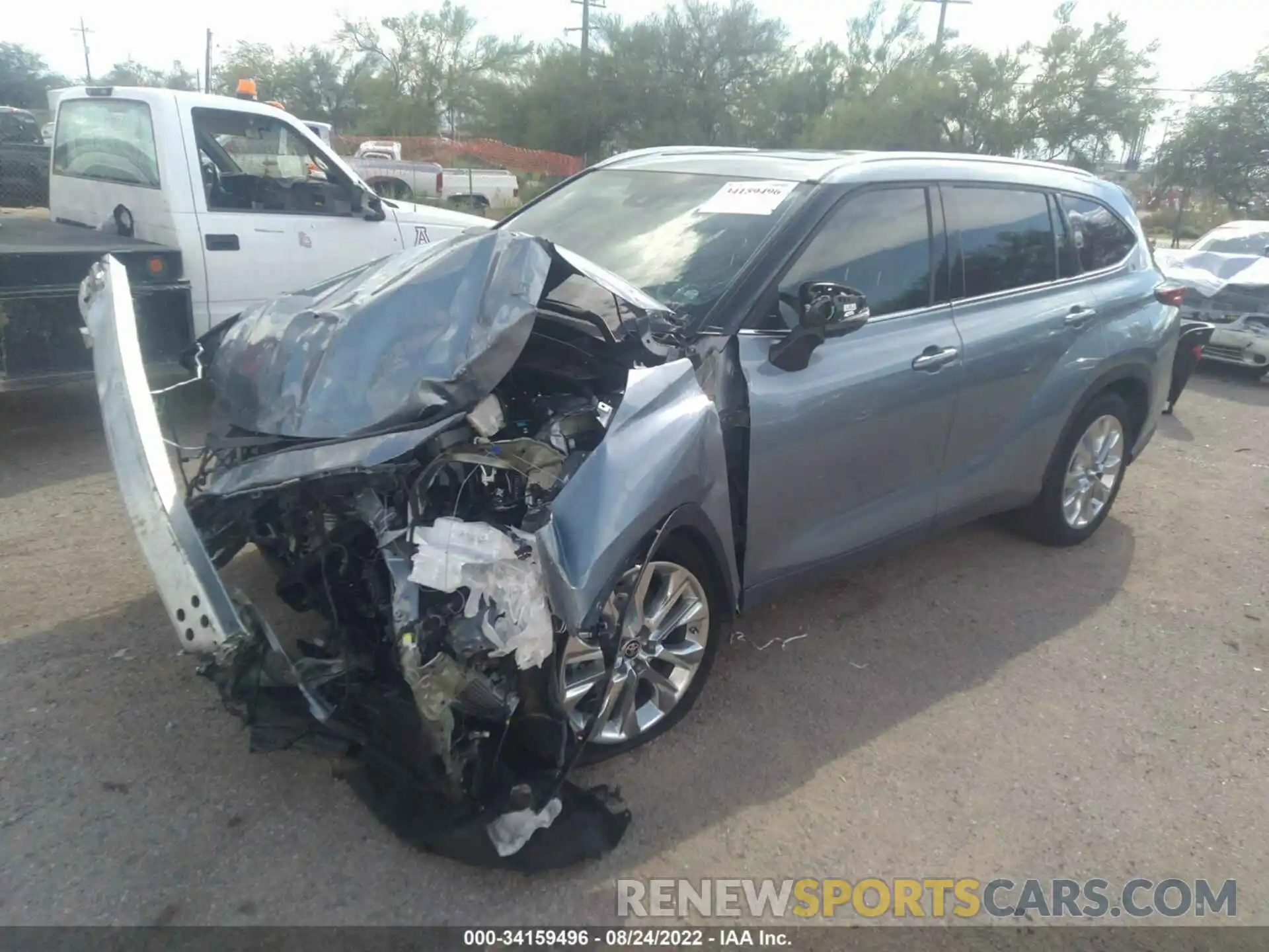 2 Photograph of a damaged car 5TDYZRAH0NS093771 TOYOTA HIGHLANDER 2022