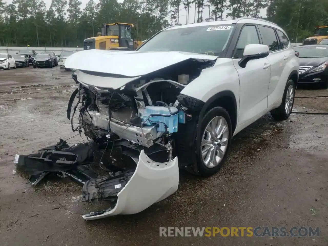 2 Photograph of a damaged car 5TDYZRAH2NS094436 TOYOTA HIGHLANDER 2022