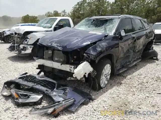 2 Photograph of a damaged car 5TDYZRAH4NS112175 TOYOTA HIGHLANDER 2022