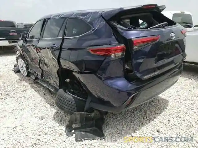 3 Photograph of a damaged car 5TDYZRAH4NS112175 TOYOTA HIGHLANDER 2022