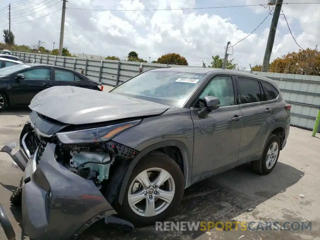 2 Photograph of a damaged car 5TDZARAH5NS510362 TOYOTA HIGHLANDER 2022