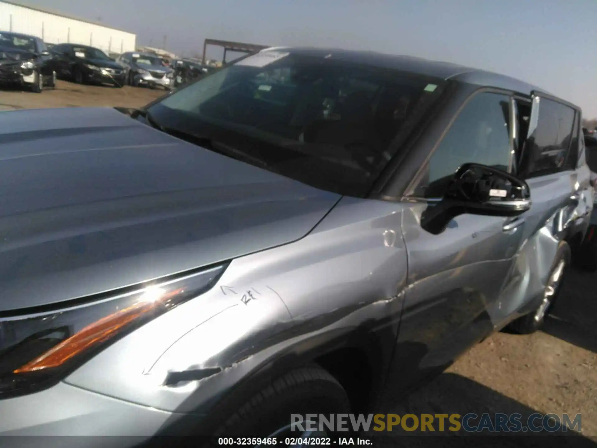 6 Photograph of a damaged car 5TDZZRAH2NS091721 TOYOTA HIGHLANDER 2022