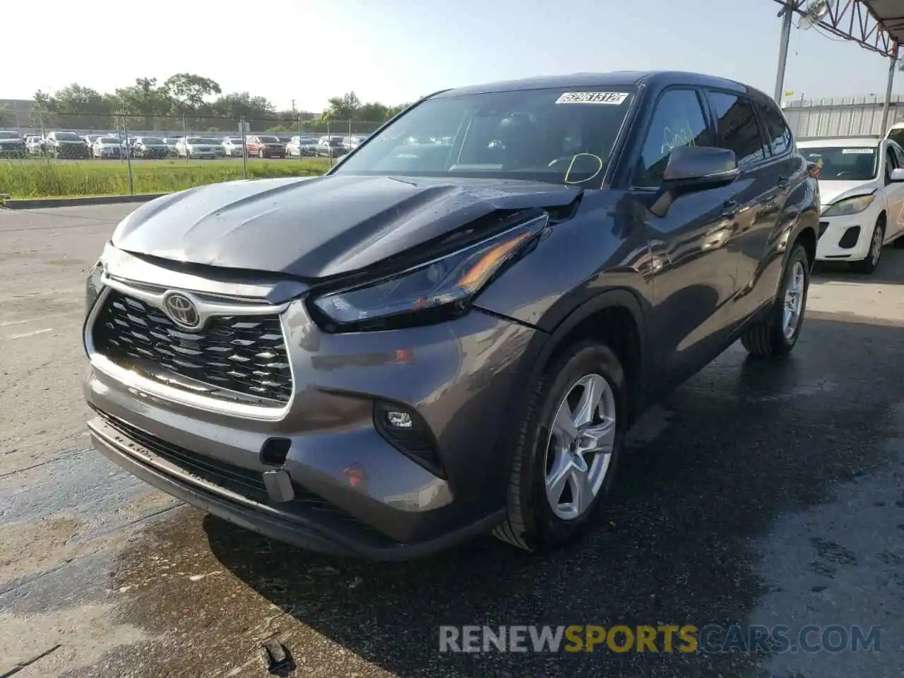 2 Photograph of a damaged car 5TDZZRAH2NS544087 TOYOTA HIGHLANDER 2022