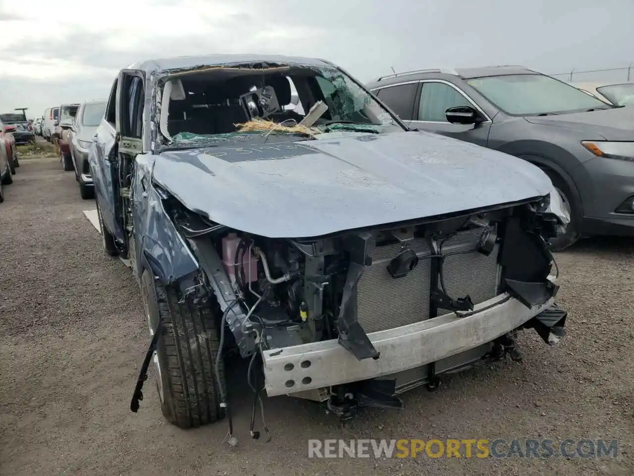 1 Photograph of a damaged car 5TDZZRAH5NS114005 TOYOTA HIGHLANDER 2022