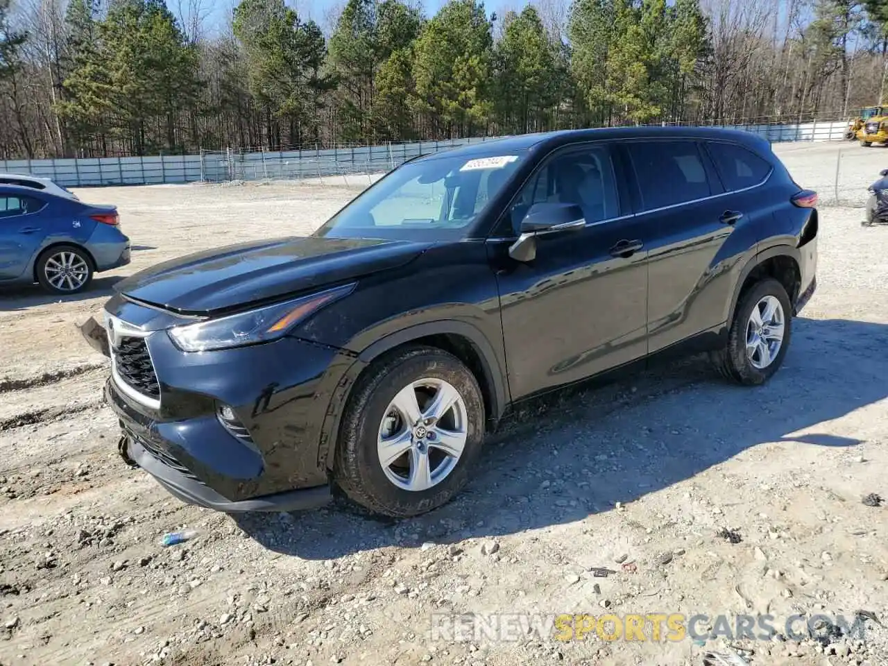 1 Photograph of a damaged car 5TDZZRAH8NS131476 TOYOTA HIGHLANDER 2022