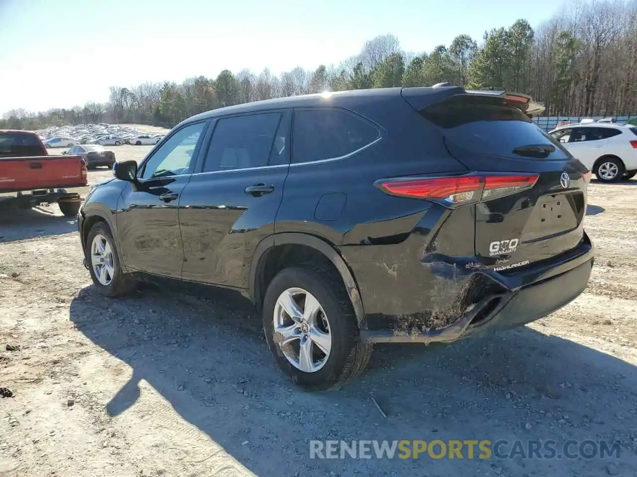 2 Photograph of a damaged car 5TDZZRAH8NS131476 TOYOTA HIGHLANDER 2022