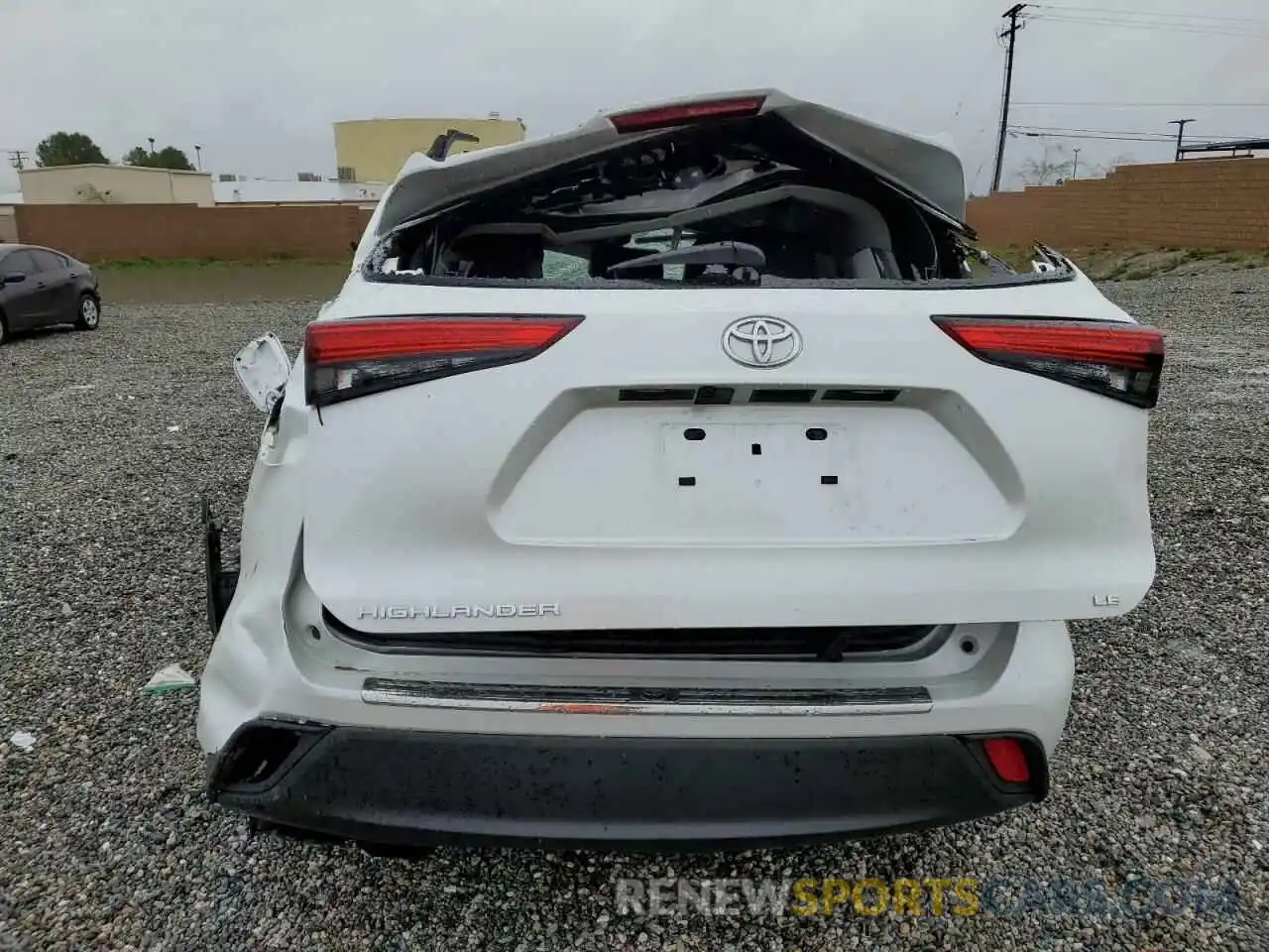 6 Photograph of a damaged car 5TDZZRAH9NS130336 TOYOTA HIGHLANDER 2022