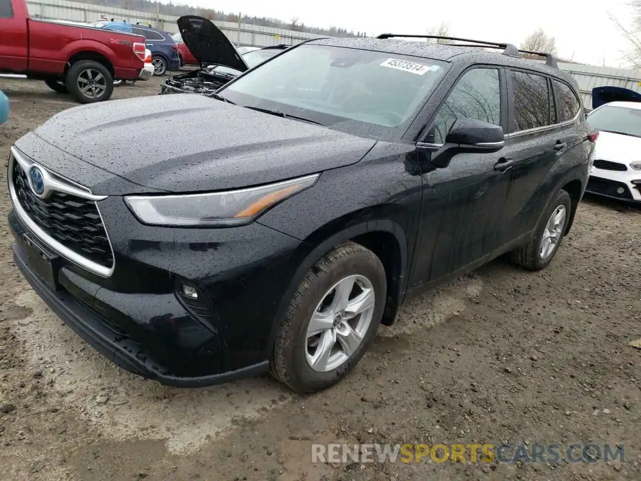 1 Photograph of a damaged car 5TDBBRCH8PS114294 TOYOTA HIGHLANDER 2023