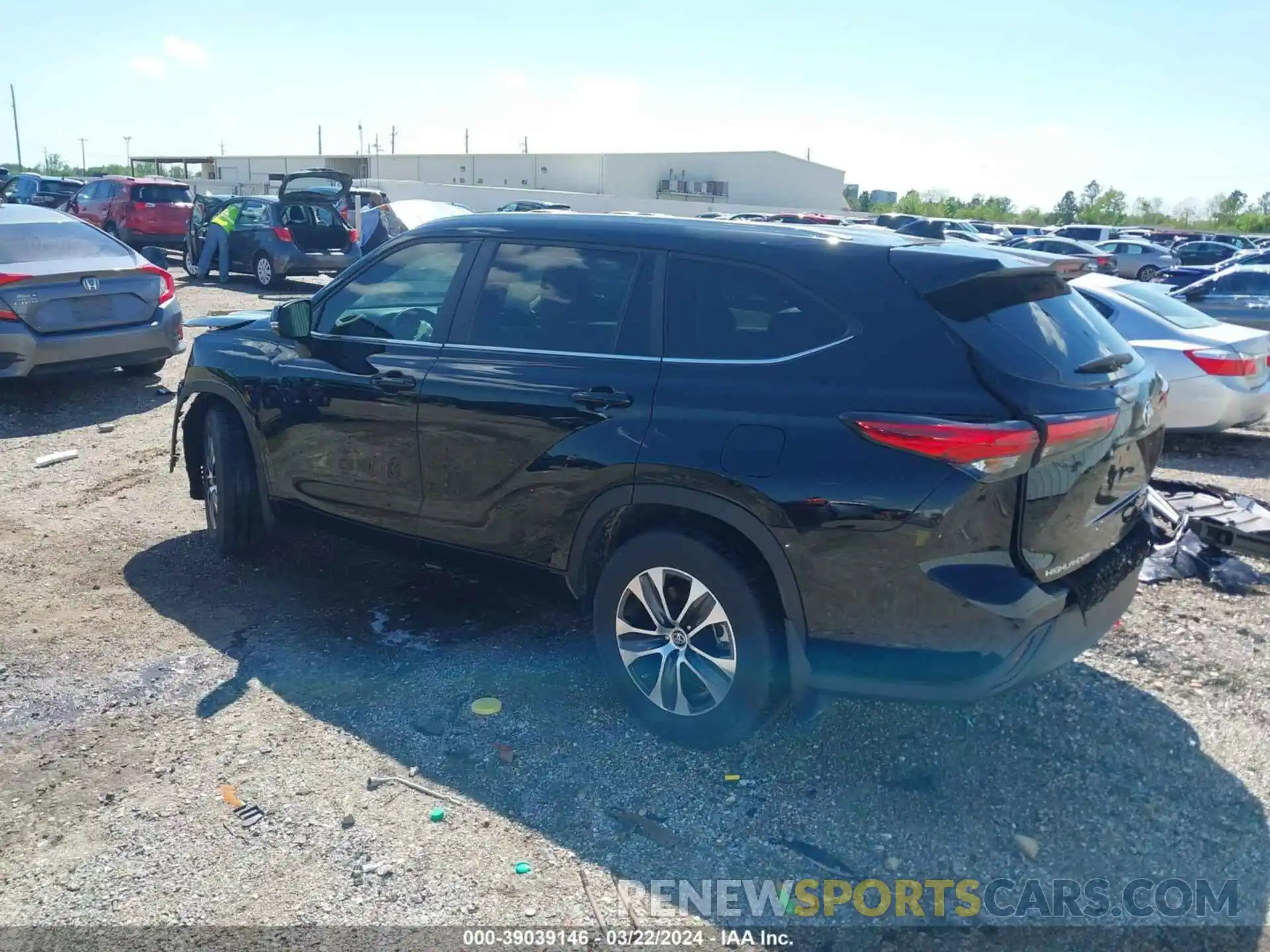 3 Photograph of a damaged car 5TDKARAH8PS019059 TOYOTA HIGHLANDER 2023