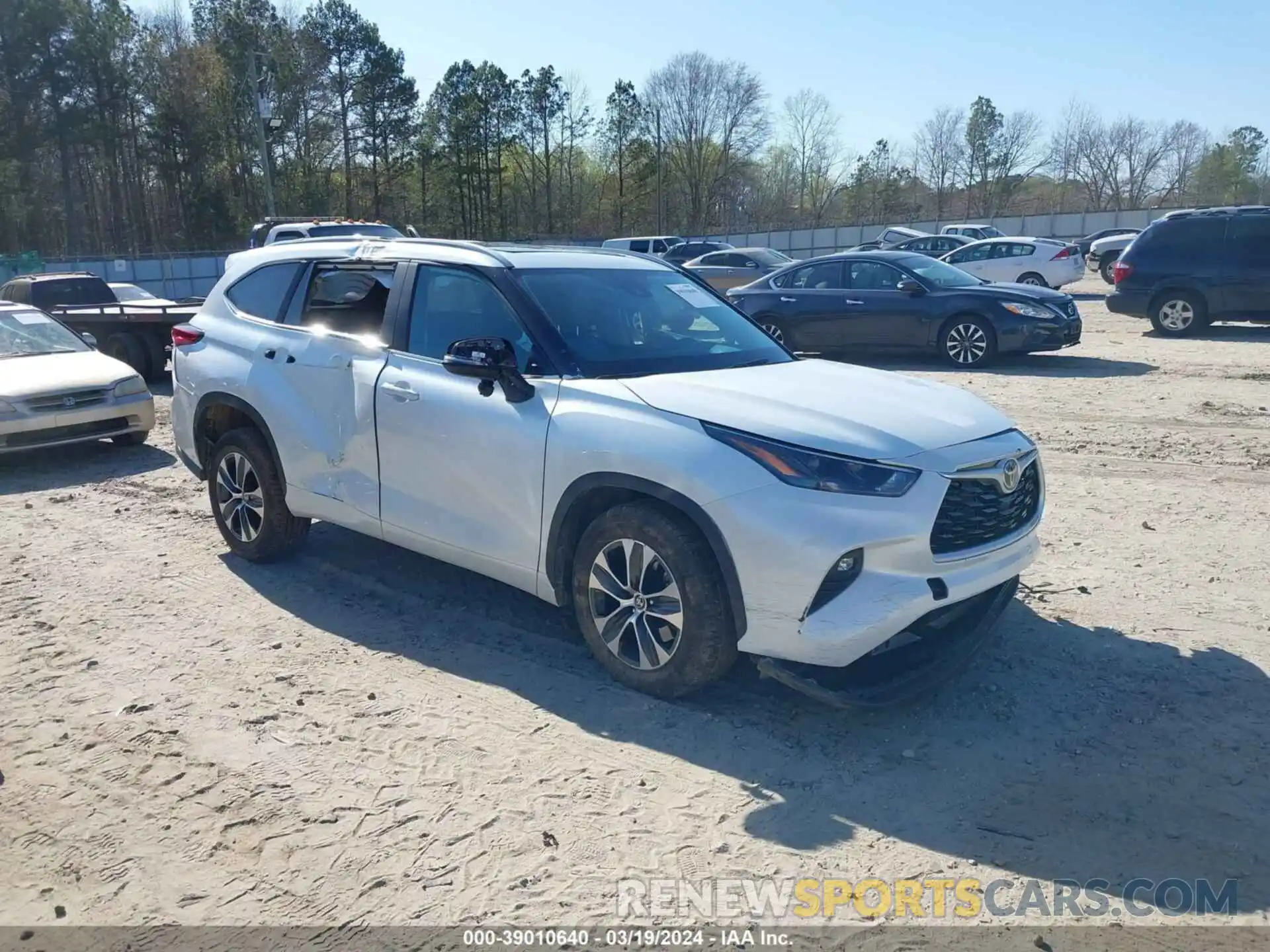 1 Photograph of a damaged car 5TDKDRAH2PS011269 TOYOTA HIGHLANDER 2023