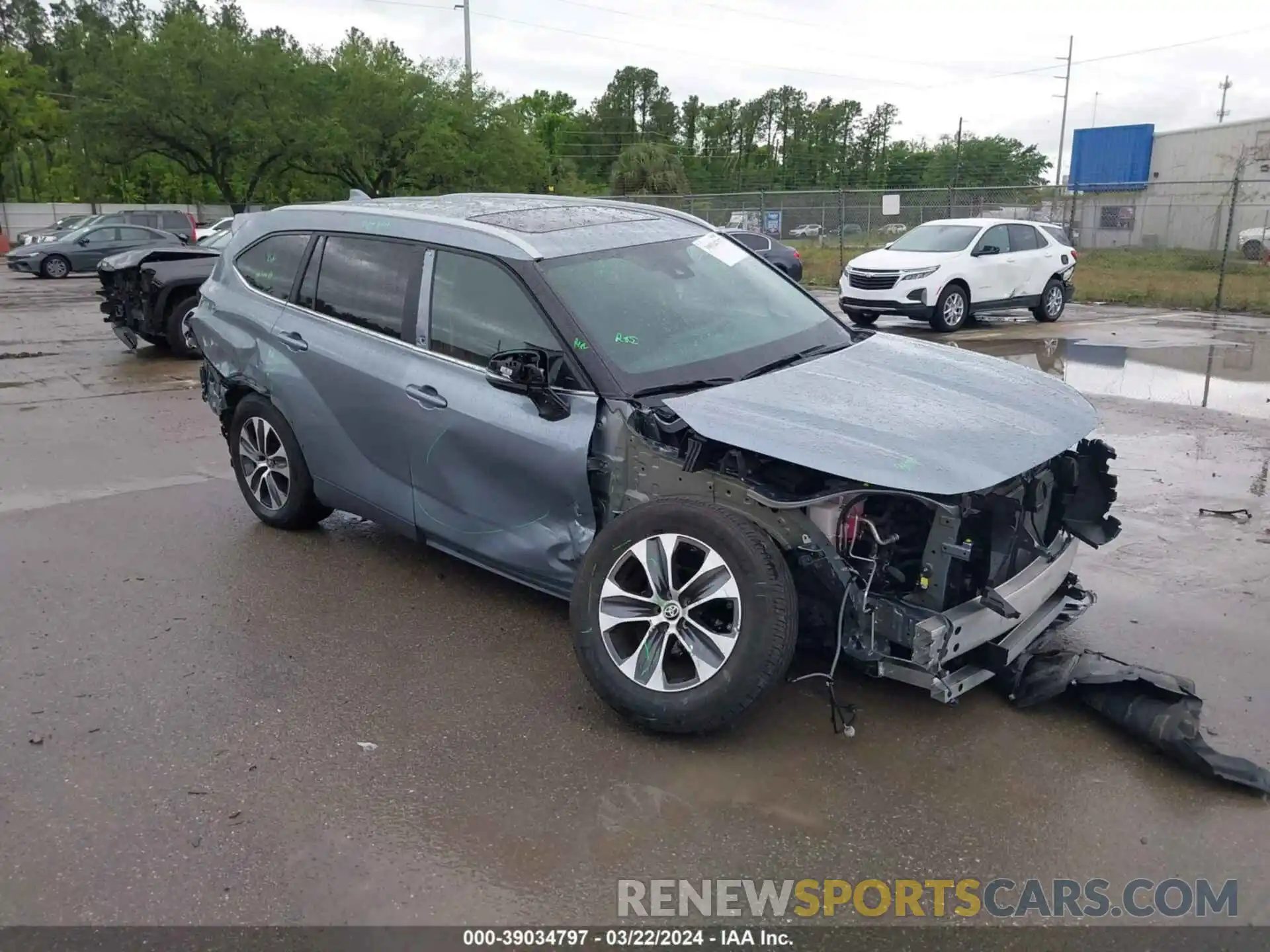 1 Photograph of a damaged car 5TDKDRAH3PS007280 TOYOTA HIGHLANDER 2023