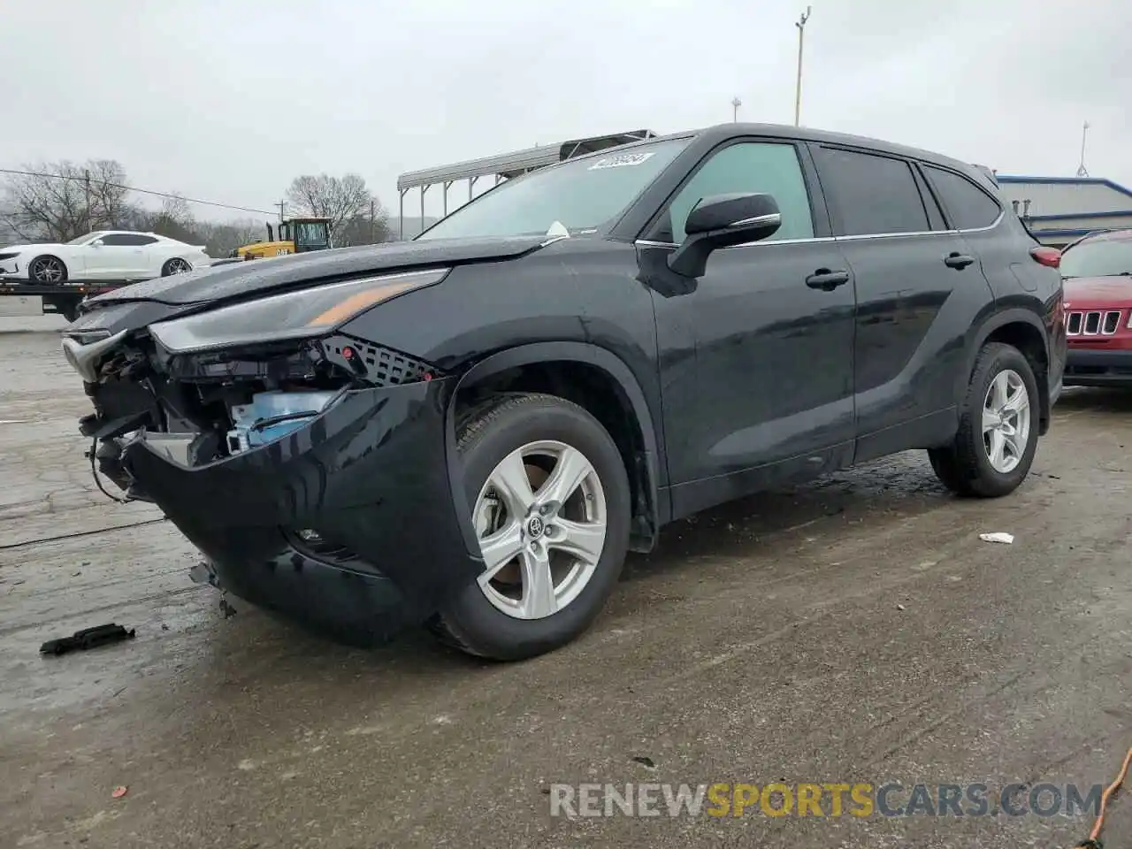 1 Photograph of a damaged car 5TDKDRAH3PS509318 TOYOTA HIGHLANDER 2023