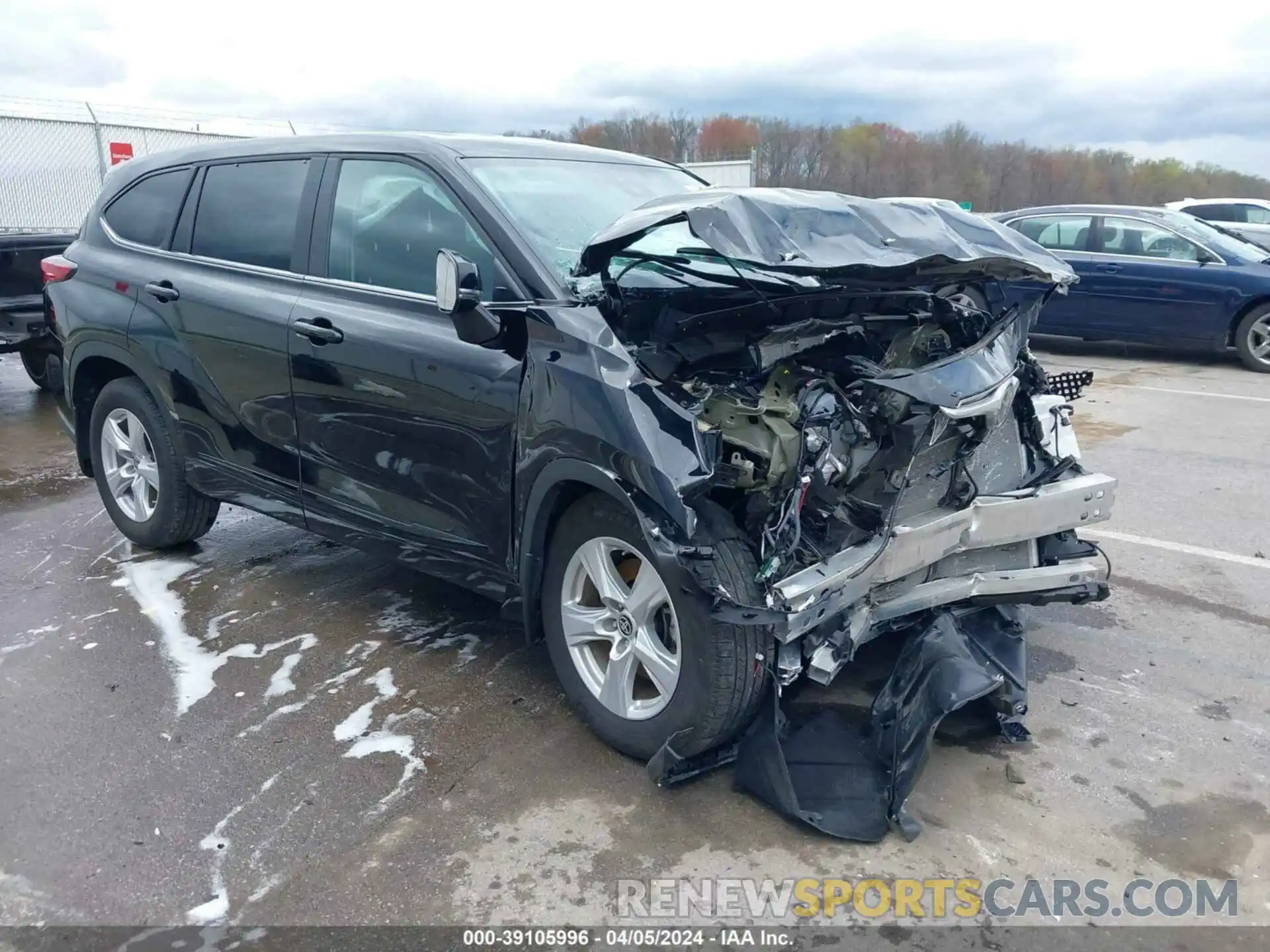 1 Photograph of a damaged car 5TDKDRAH5PS012433 TOYOTA HIGHLANDER 2023