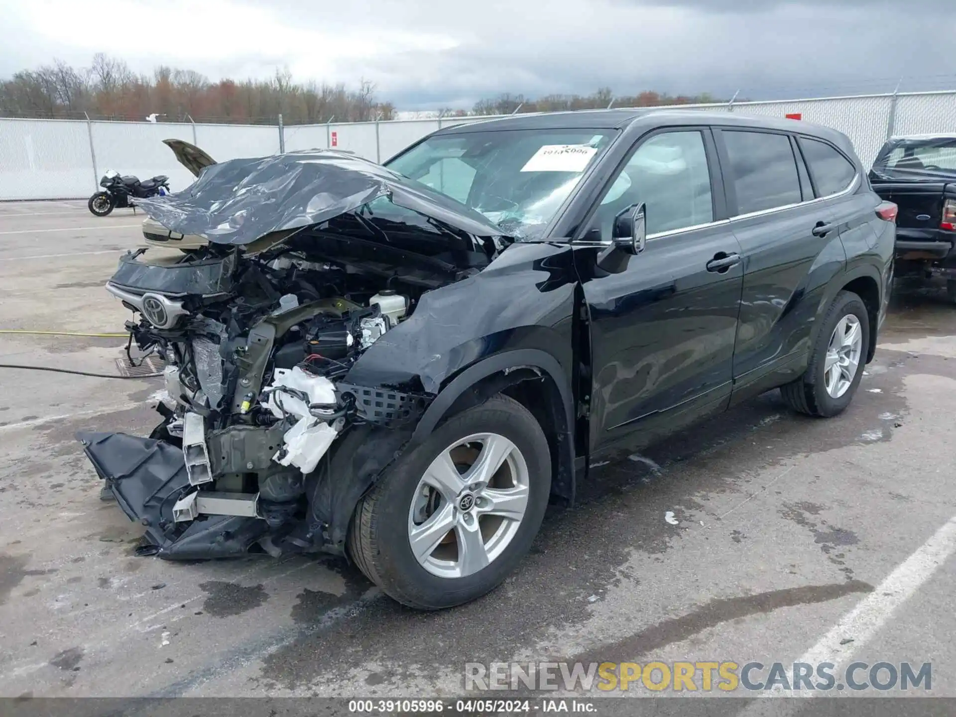 2 Фотография поврежденного автомобиля 5TDKDRAH5PS012433 TOYOTA HIGHLANDER 2023