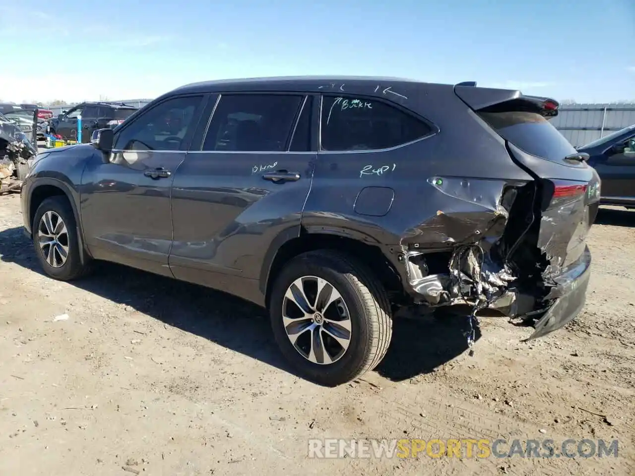 2 Photograph of a damaged car 5TDKDRAH6PS004678 TOYOTA HIGHLANDER 2023