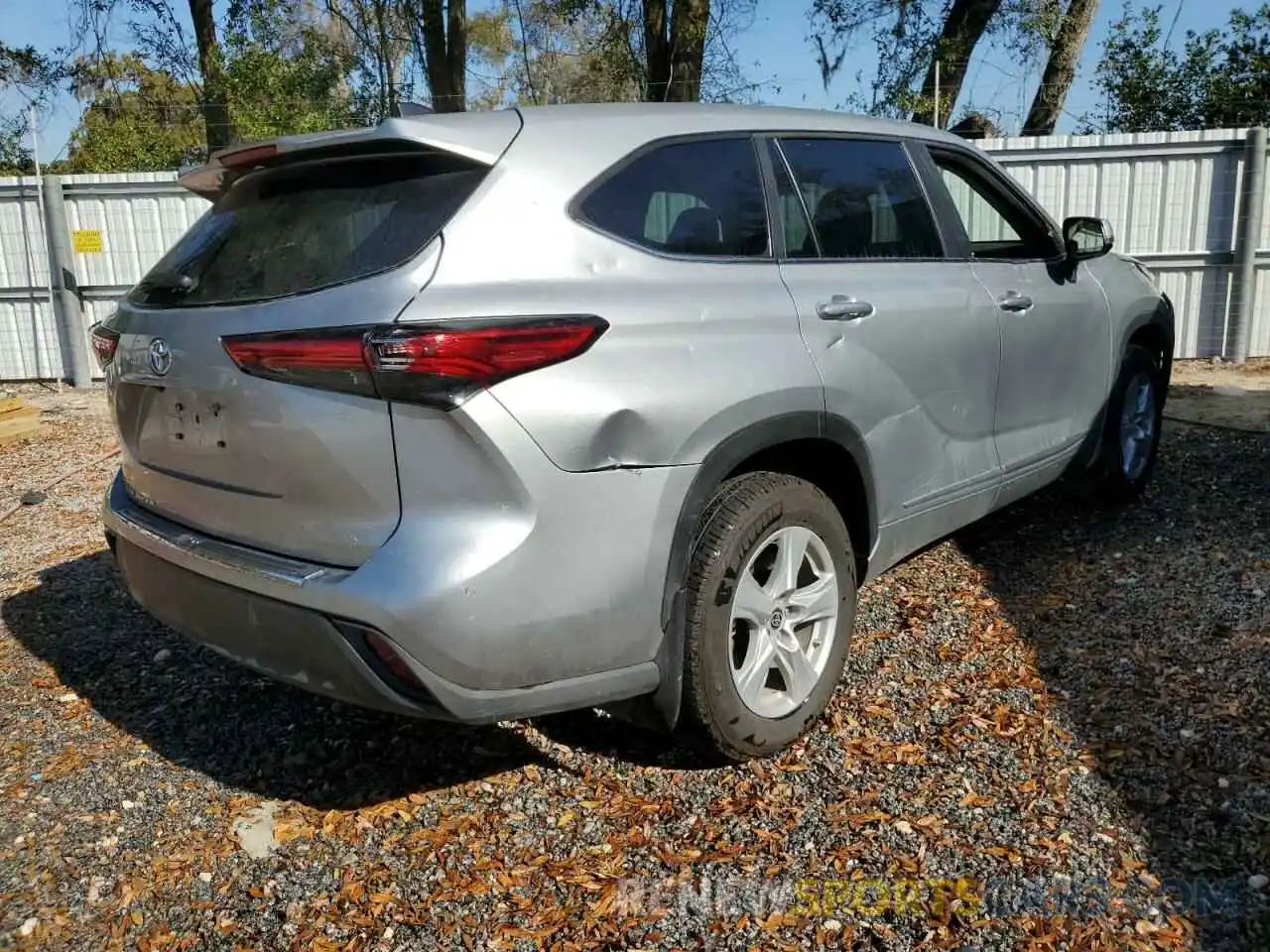 3 Photograph of a damaged car 5TDKDRAH6PS044288 TOYOTA HIGHLANDER 2023