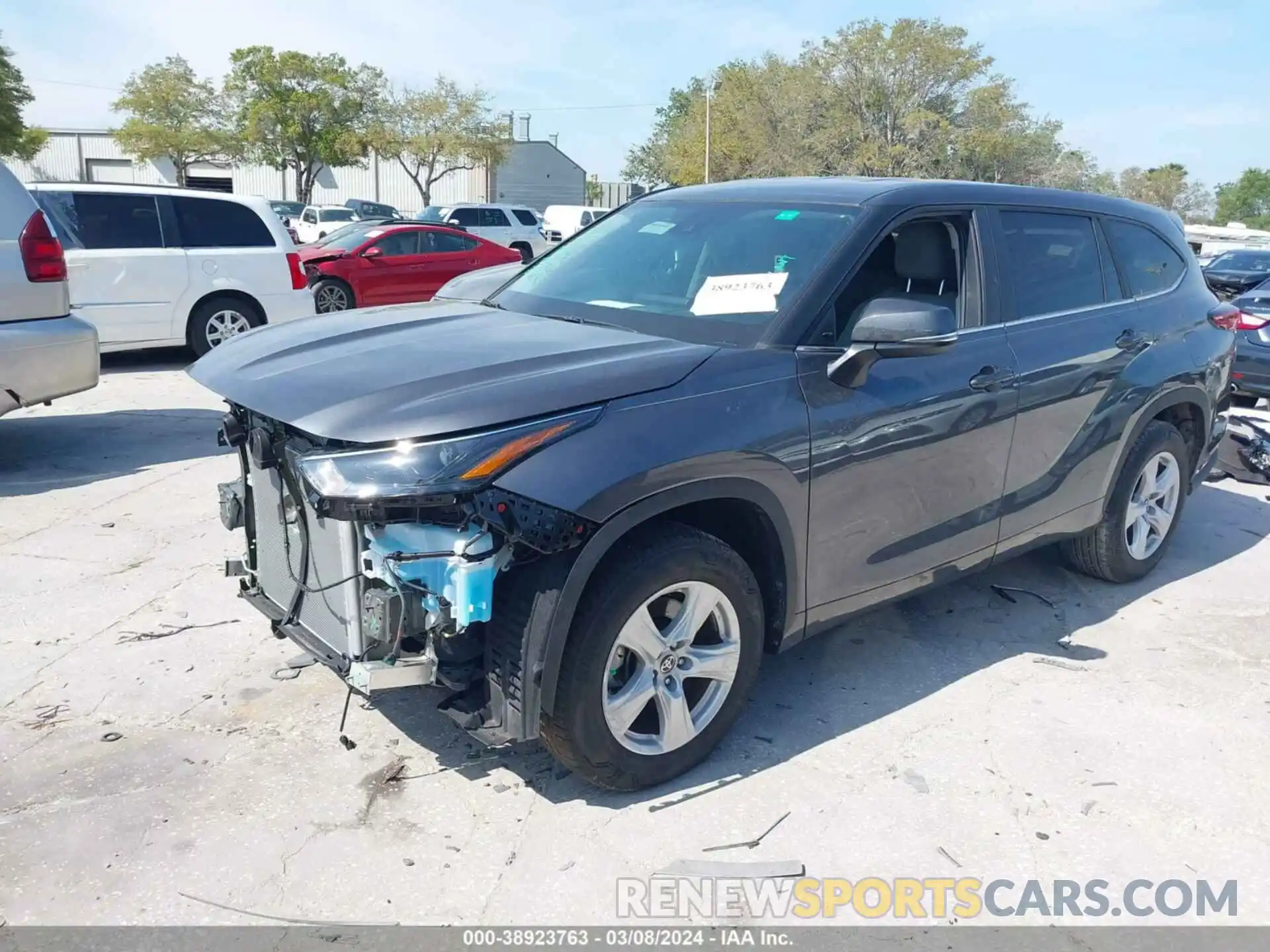 2 Photograph of a damaged car 5TDKDRAH7PS046647 TOYOTA HIGHLANDER 2023