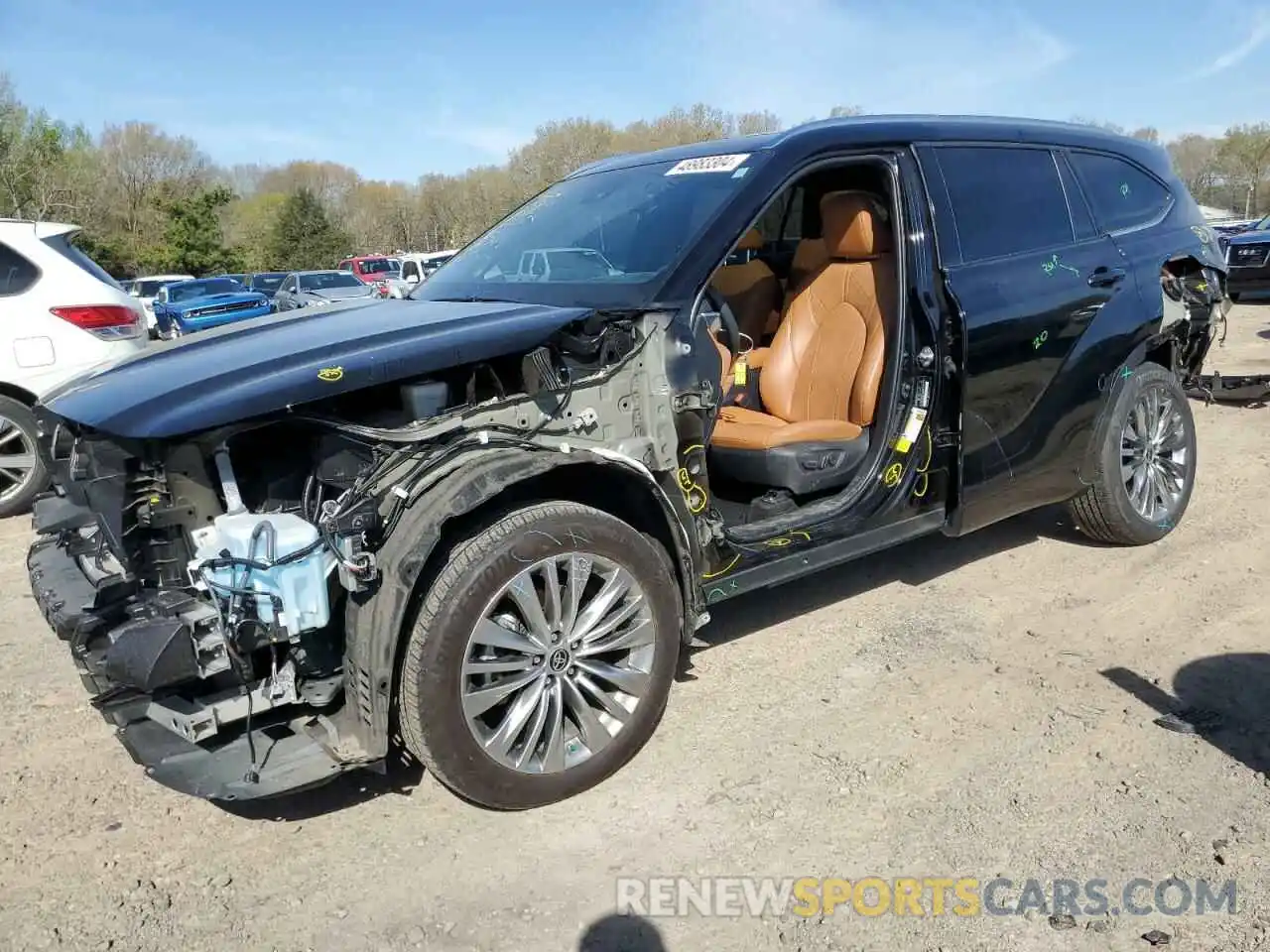 1 Photograph of a damaged car 5TDKDRAHXPS007194 TOYOTA HIGHLANDER 2023