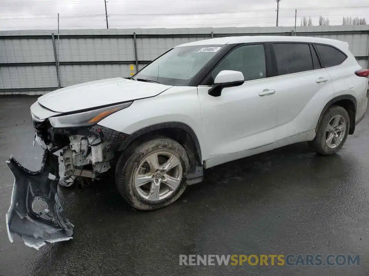 1 Photograph of a damaged car 5TDKDRBH0PS000379 TOYOTA HIGHLANDER 2023