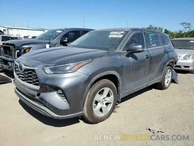 1 Photograph of a damaged car 5TDKDRBH1PS014016 TOYOTA HIGHLANDER 2023