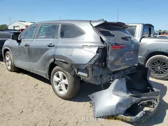 2 Photograph of a damaged car 5TDKDRBH1PS014016 TOYOTA HIGHLANDER 2023