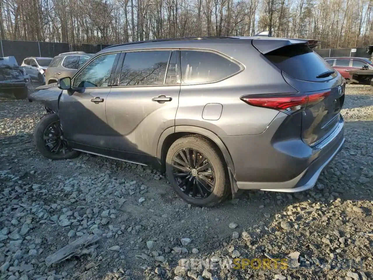 2 Photograph of a damaged car 5TDKDRBH4PS508578 TOYOTA HIGHLANDER 2023