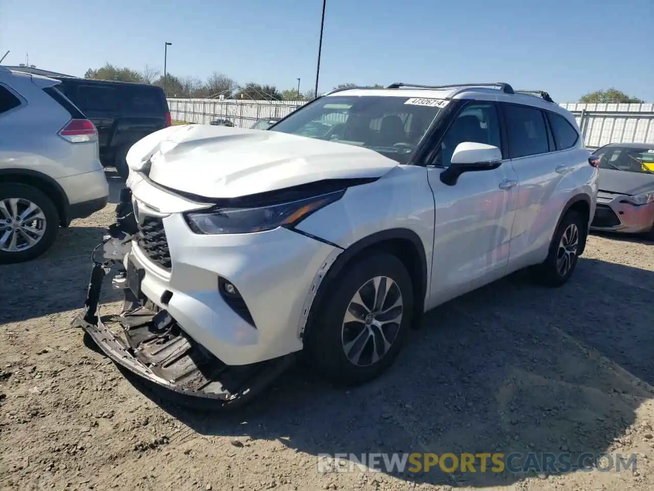 1 Photograph of a damaged car 5TDKDRBH5PS003407 TOYOTA HIGHLANDER 2023