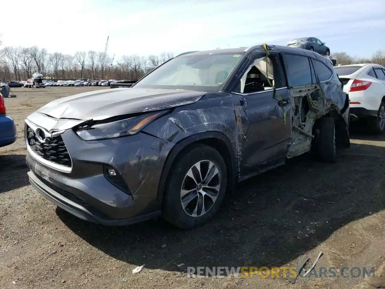 1 Photograph of a damaged car 5TDKDRBH5PS502840 TOYOTA HIGHLANDER 2023