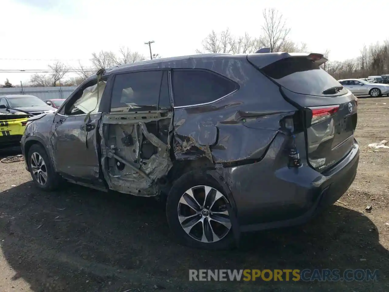 2 Photograph of a damaged car 5TDKDRBH5PS502840 TOYOTA HIGHLANDER 2023