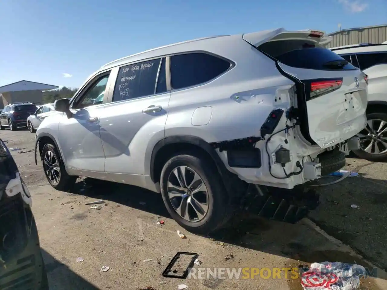 2 Photograph of a damaged car 5TDKDRBH6PS043804 TOYOTA HIGHLANDER 2023