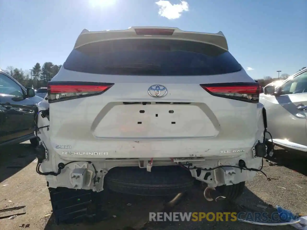 6 Photograph of a damaged car 5TDKDRBH6PS043804 TOYOTA HIGHLANDER 2023