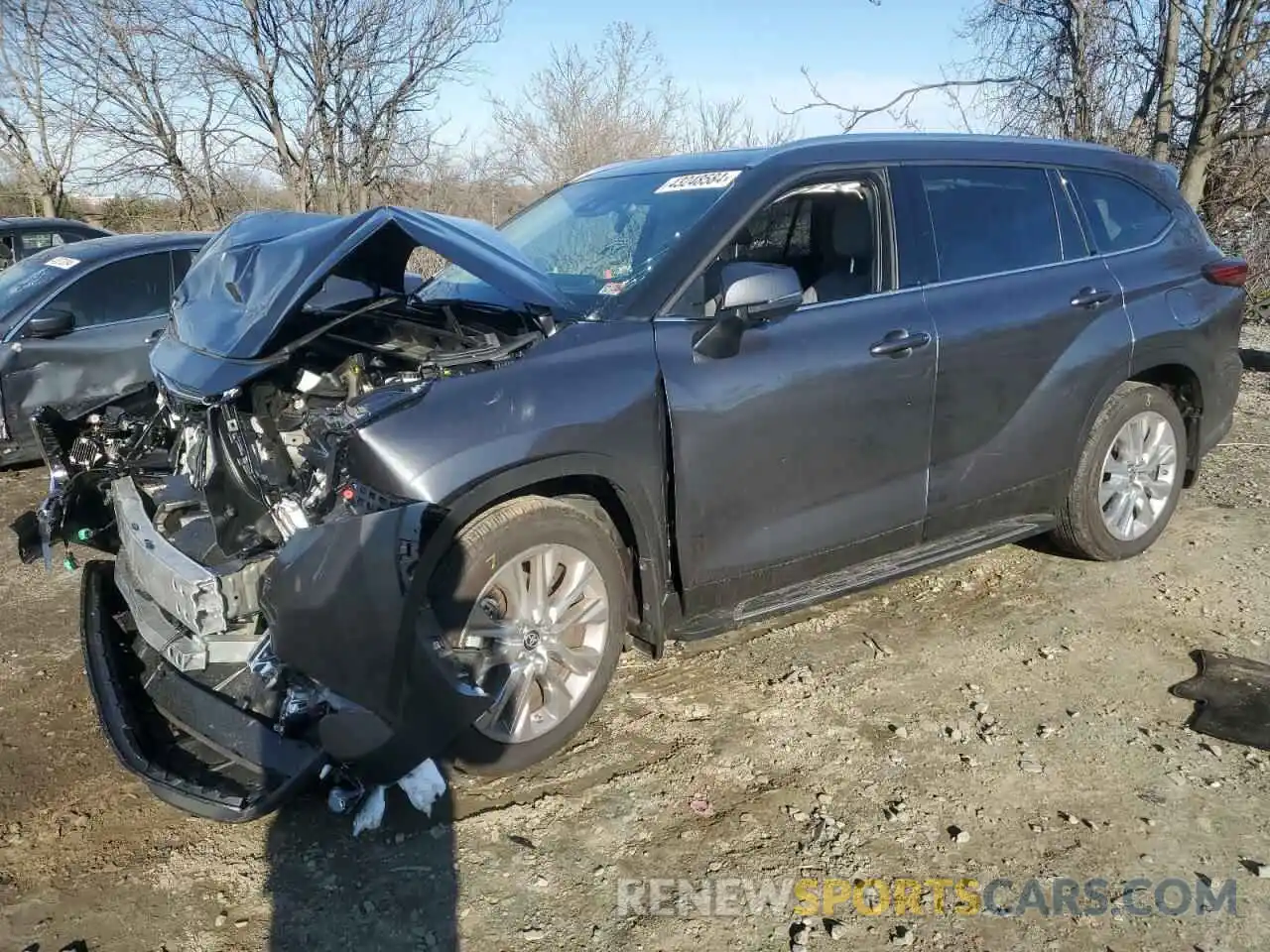 1 Photograph of a damaged car 5TDKDRBH7PS519395 TOYOTA HIGHLANDER 2023