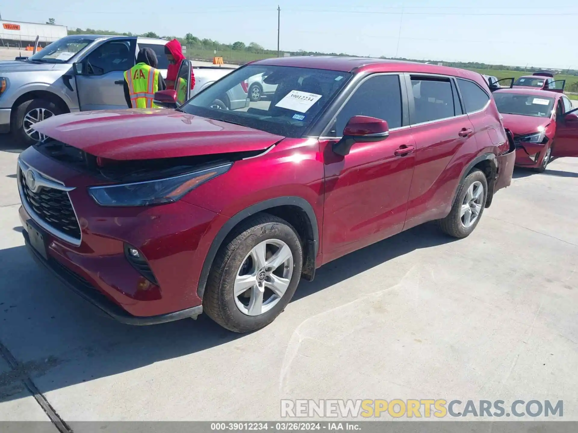 2 Photograph of a damaged car 5TDZARAH6PS519221 TOYOTA HIGHLANDER 2023