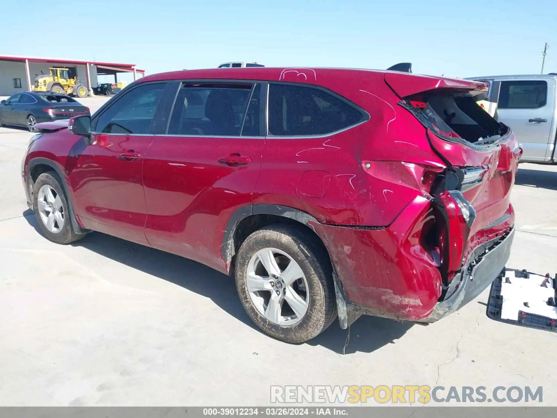 3 Photograph of a damaged car 5TDZARAH6PS519221 TOYOTA HIGHLANDER 2023