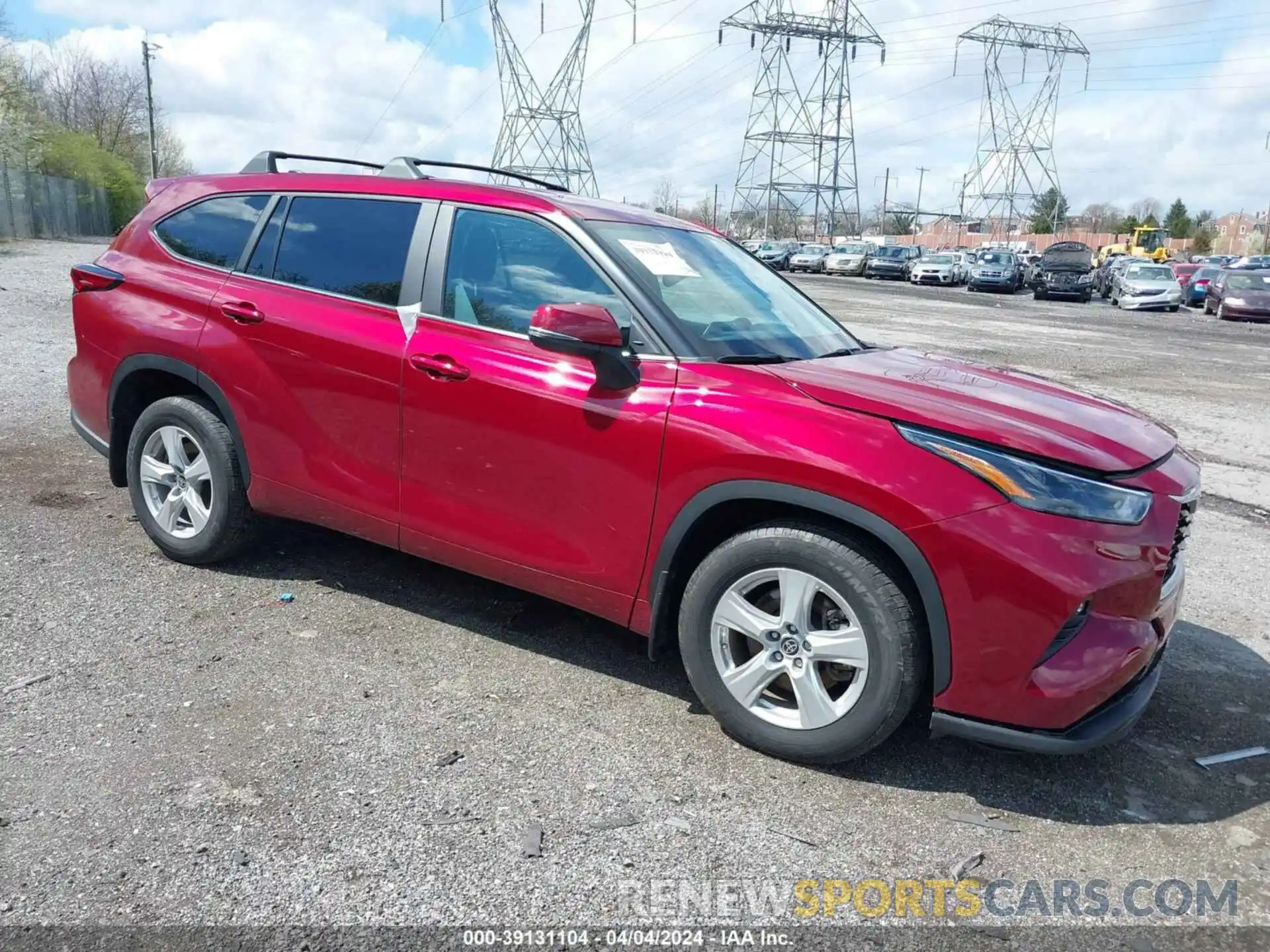 1 Photograph of a damaged car 5TDZARAH7PS517378 TOYOTA HIGHLANDER 2023