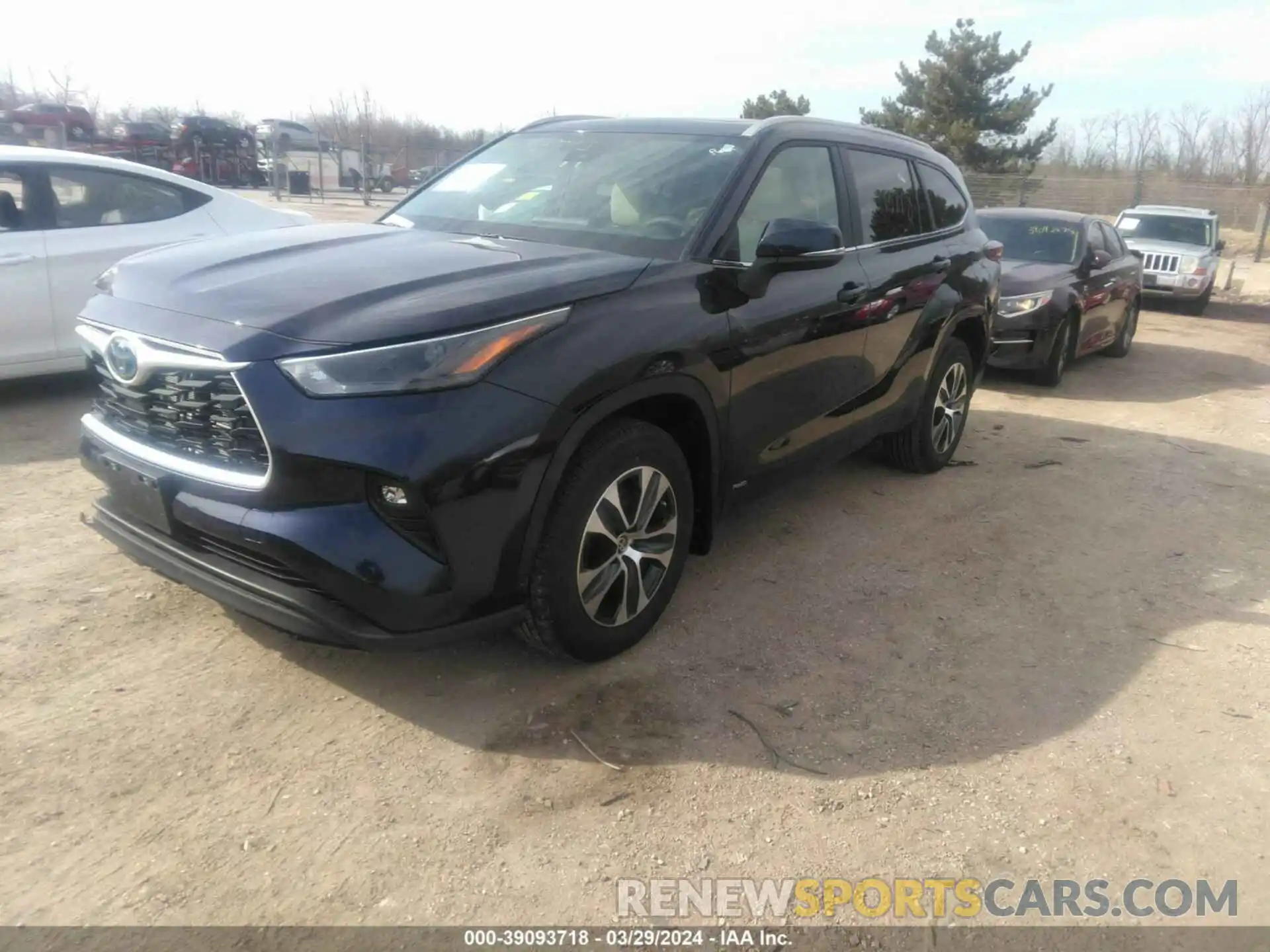 2 Photograph of a damaged car 5TDKBRCH5RS603903 TOYOTA HIGHLANDER 2024