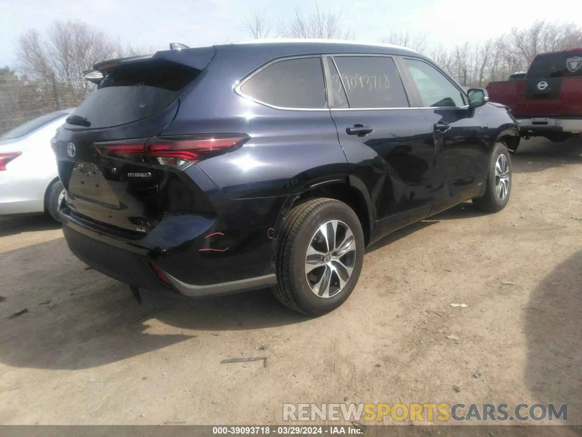 4 Фотография поврежденного автомобиля 5TDKBRCH5RS603903 TOYOTA HIGHLANDER 2024