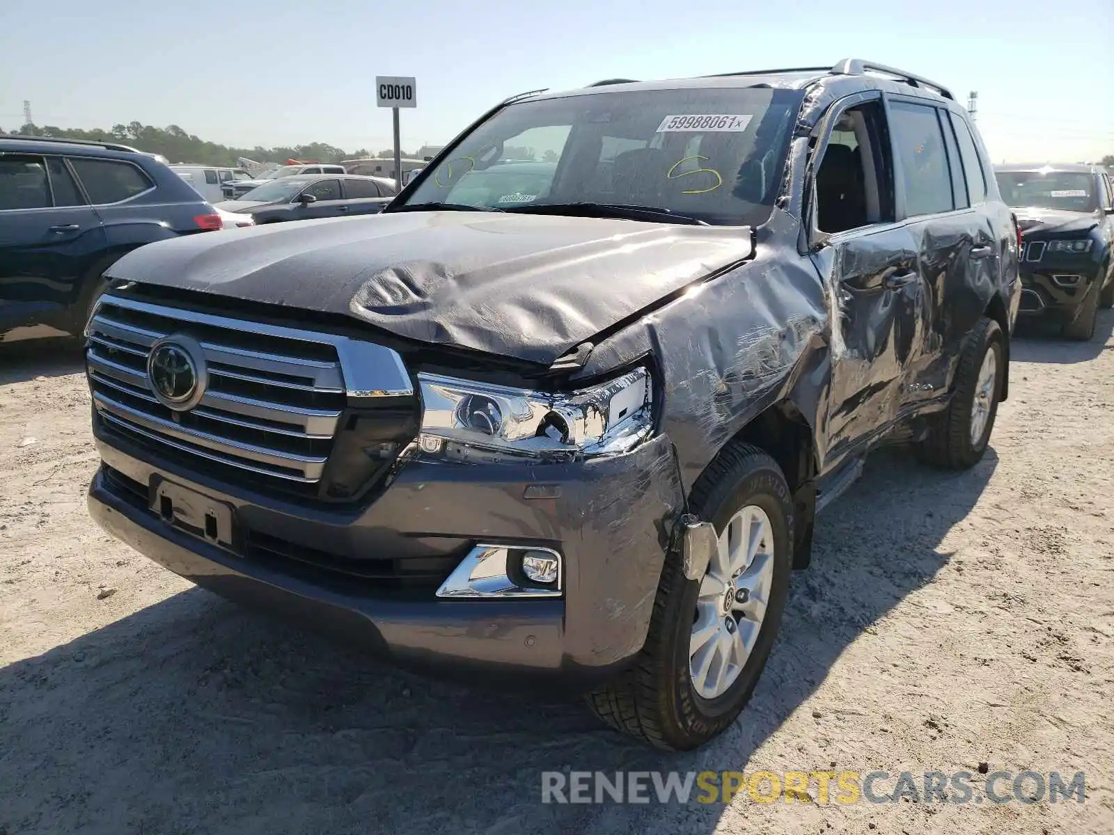 2 Photograph of a damaged car JTMCY7AJXM4102099 TOYOTA LAND CRUIS 2021