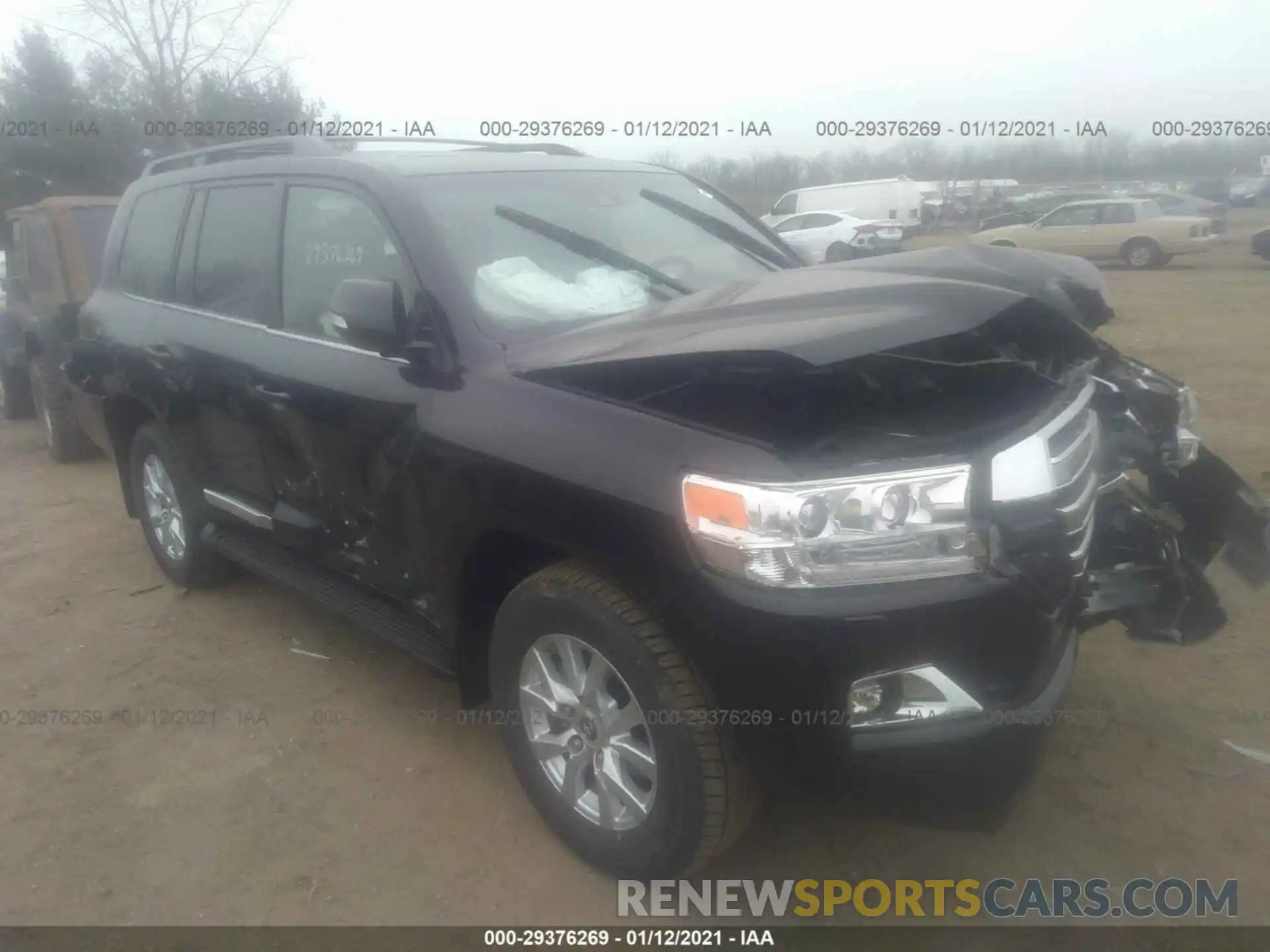 1 Photograph of a damaged car JTMCY7AJXM4096529 TOYOTA LAND CRUISER VXR/HERITAGE 2021