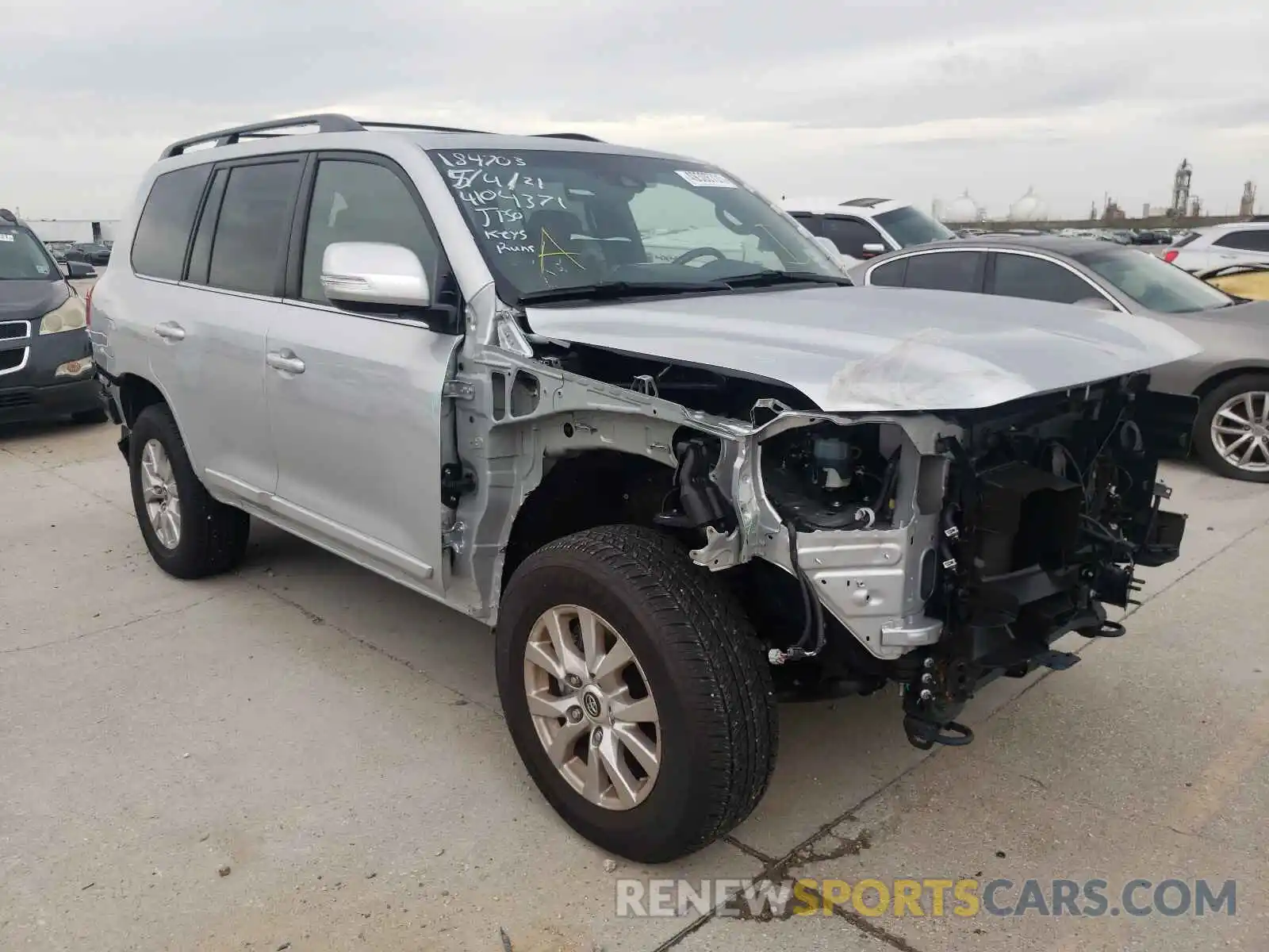 1 Photograph of a damaged car JTMCY7AJXM4104371 TOYOTA LANDCRUISR 2021