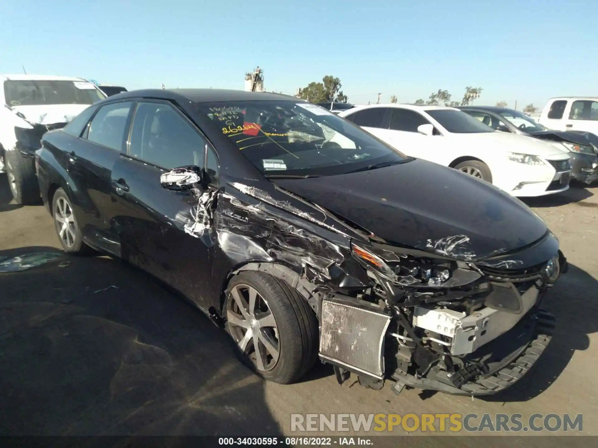 1 Photograph of a damaged car JTDBVRBD0KA005744 TOYOTA MIRAI 2019