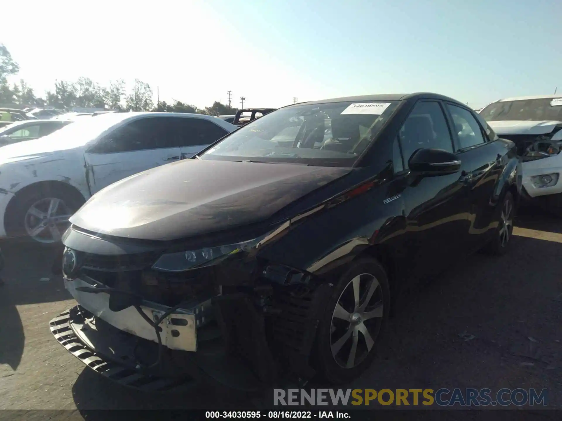 2 Photograph of a damaged car JTDBVRBD0KA005744 TOYOTA MIRAI 2019