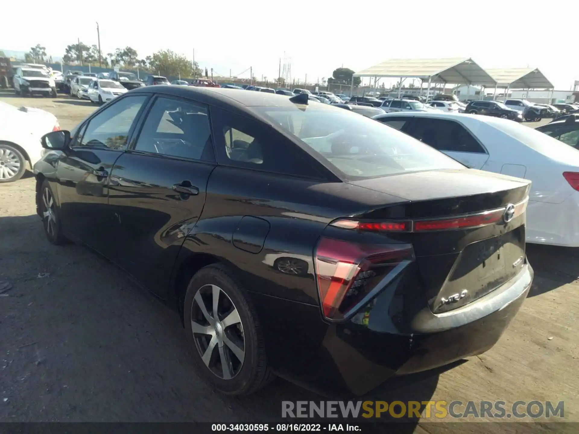 3 Photograph of a damaged car JTDBVRBD0KA005744 TOYOTA MIRAI 2019