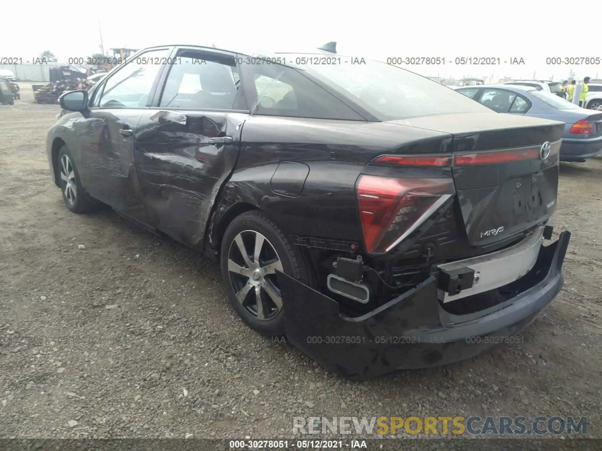 3 Photograph of a damaged car JTDBVRBD0KA006182 TOYOTA MIRAI 2019