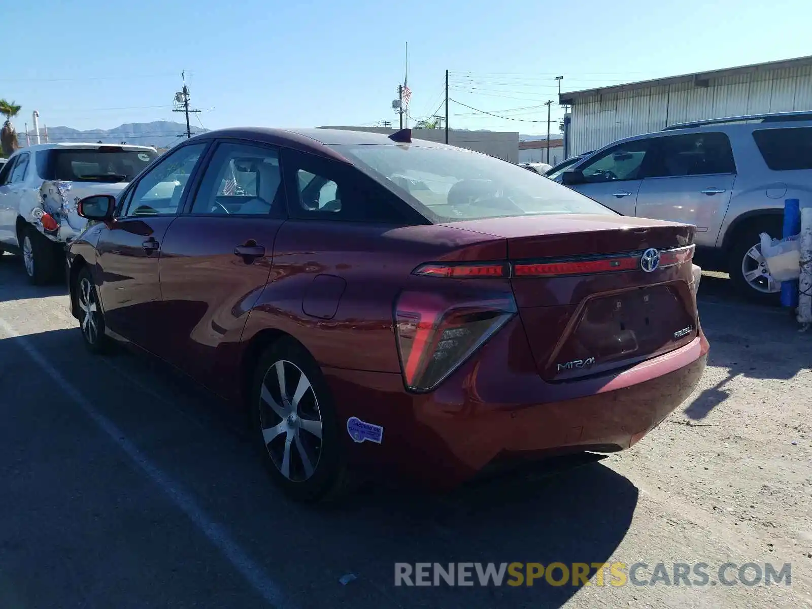 3 Photograph of a damaged car JTDBVRBD0KA006571 TOYOTA MIRAI 2019