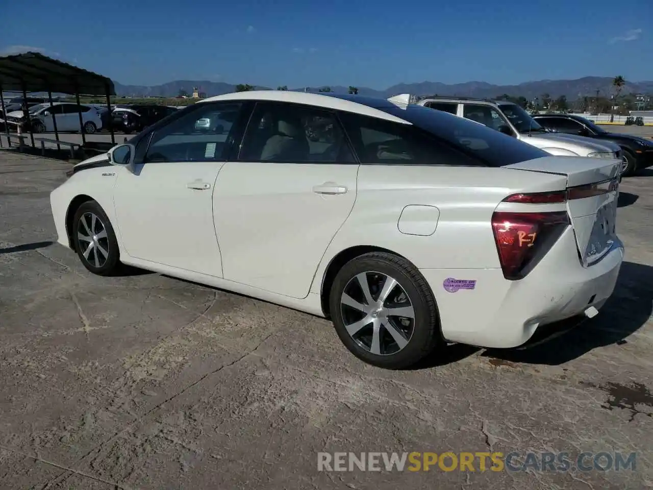 2 Photograph of a damaged car JTDBVRBD0KA007137 TOYOTA MIRAI 2019