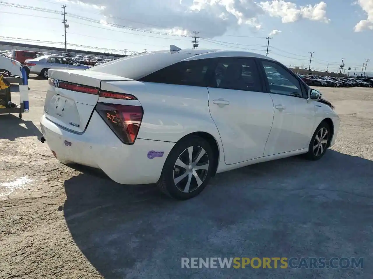 3 Photograph of a damaged car JTDBVRBD0KA007137 TOYOTA MIRAI 2019