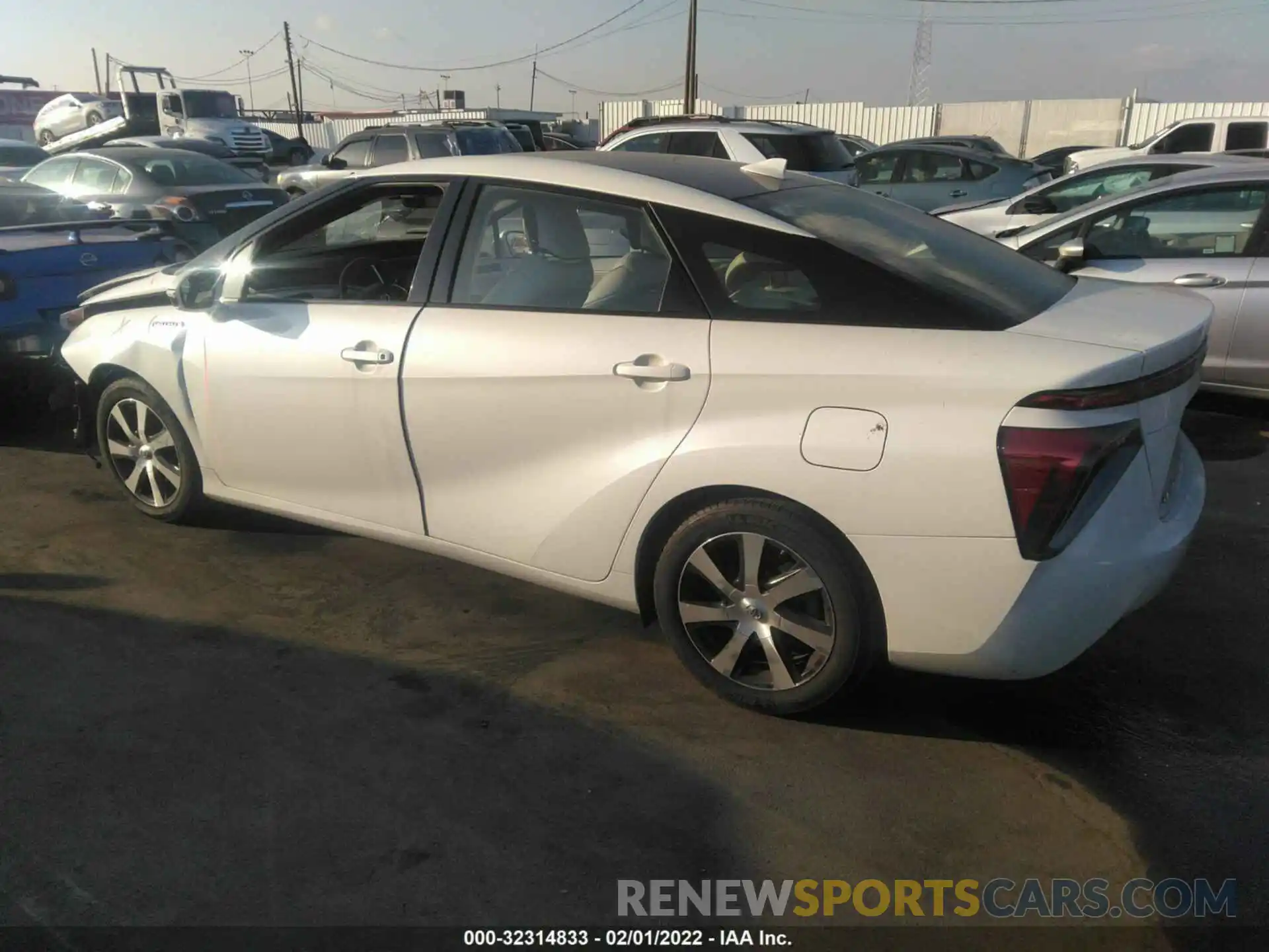 3 Photograph of a damaged car JTDBVRBD0KA007381 TOYOTA MIRAI 2019