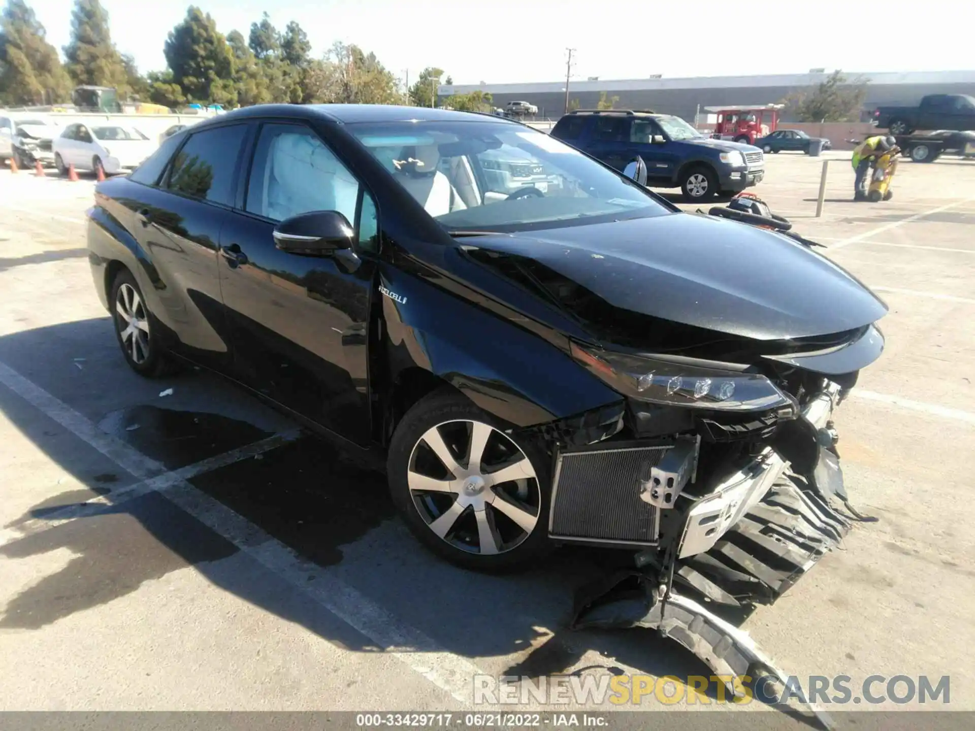 1 Photograph of a damaged car JTDBVRBD1KA005834 TOYOTA MIRAI 2019